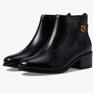 Cole Haan women’s holis buckle bootie black leather 8 NIB